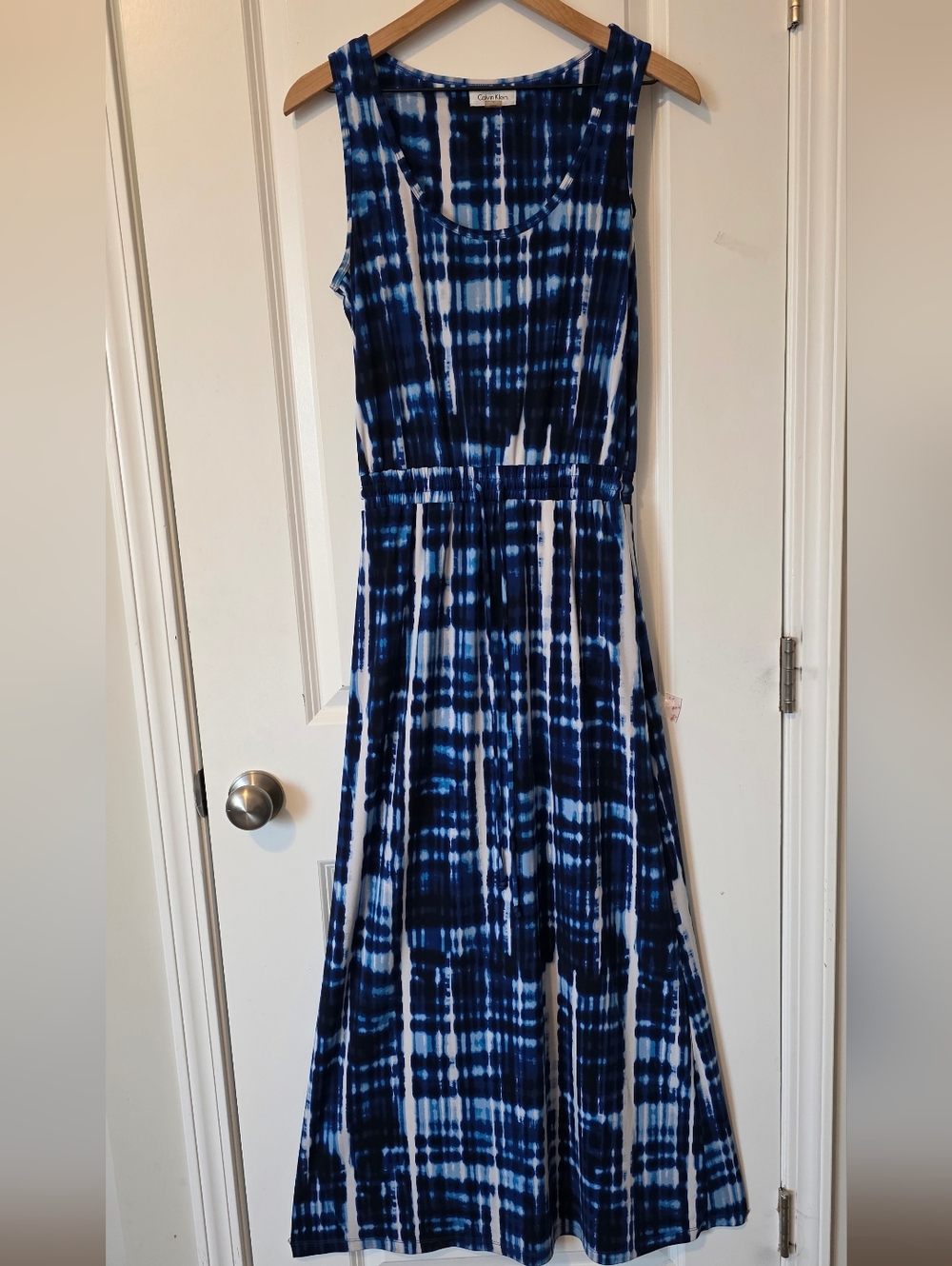 Calvin Klein Tie Dye Stretchy Maxi Dress Size 6 - Picture 2 of 7